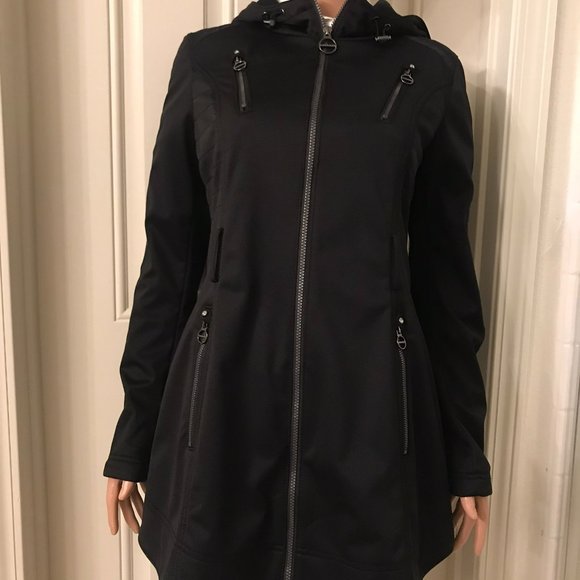 Laundry Black Soft-Shell Jacket by Shelli Segal in size small - Picture 2 of 12